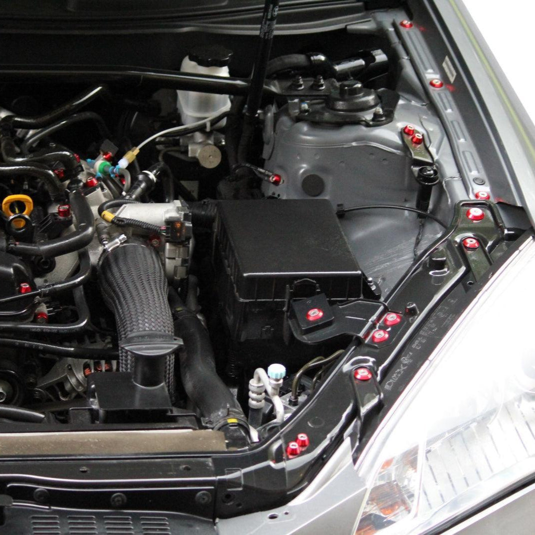 ZSPEC "Stage 3" Dress Up Bolts® Fastener Kit for '08-14 Hyundai Genesis, Stainless & Billet