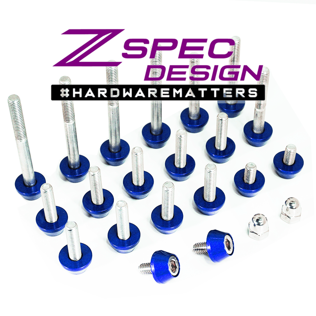 ZSPEC Plenum Fastener Kit for Nissan 350z VQ35DE, Stock (OEM) Length, Stainless & Billet