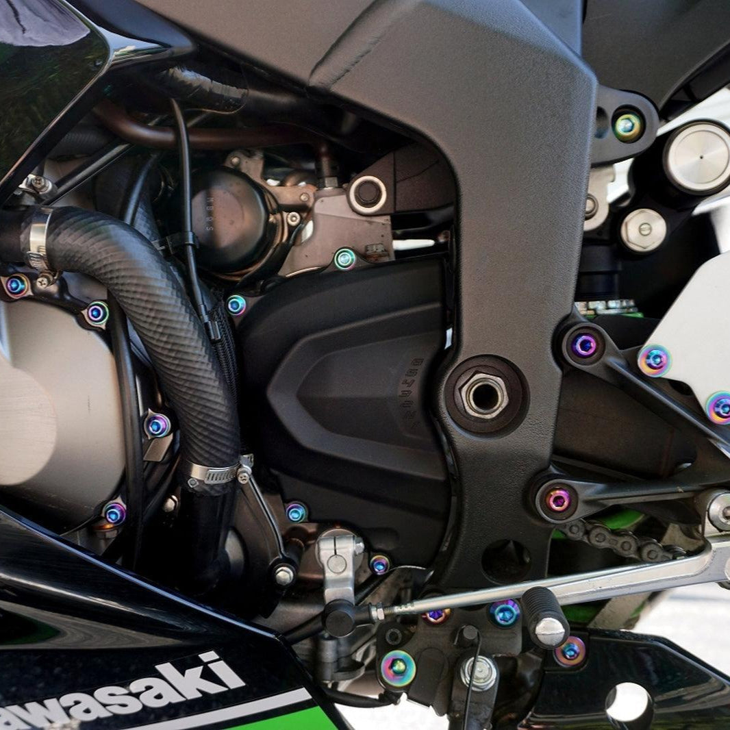ZSPEC Titanium Dress Up Bolts® Fastener Kit for the Kawasaki Ninja 636 ZX6R