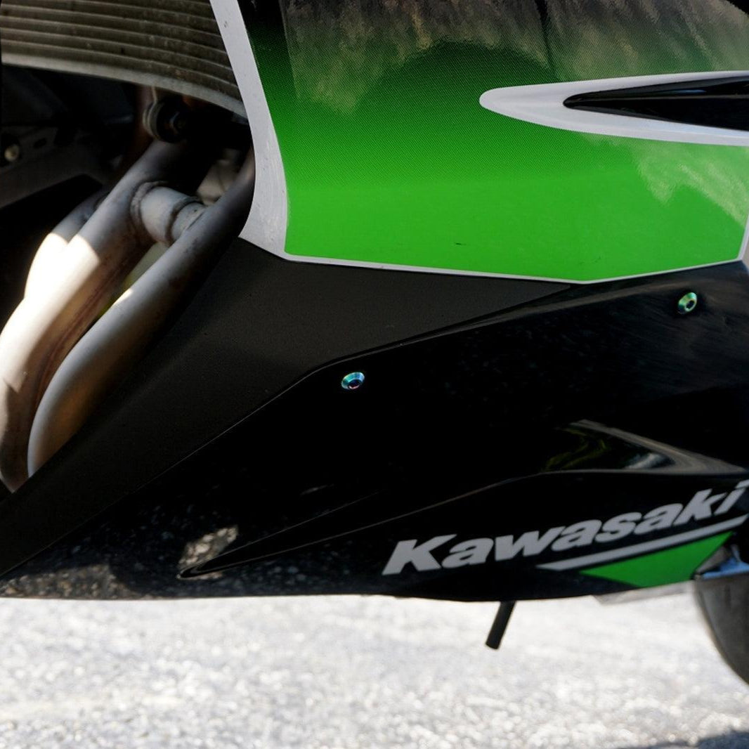 ZSPEC Titanium Dress Up Bolts® Fastener Kit for the Kawasaki Ninja 636 ZX6R