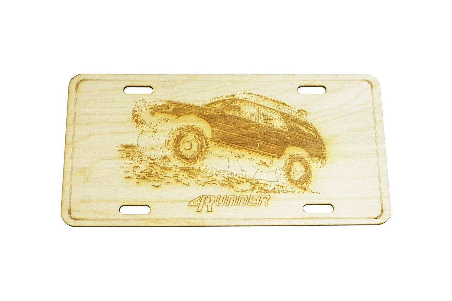 ZSPEC Toyota 4Runner Cut-Away License Plate, Birch, Ornamental