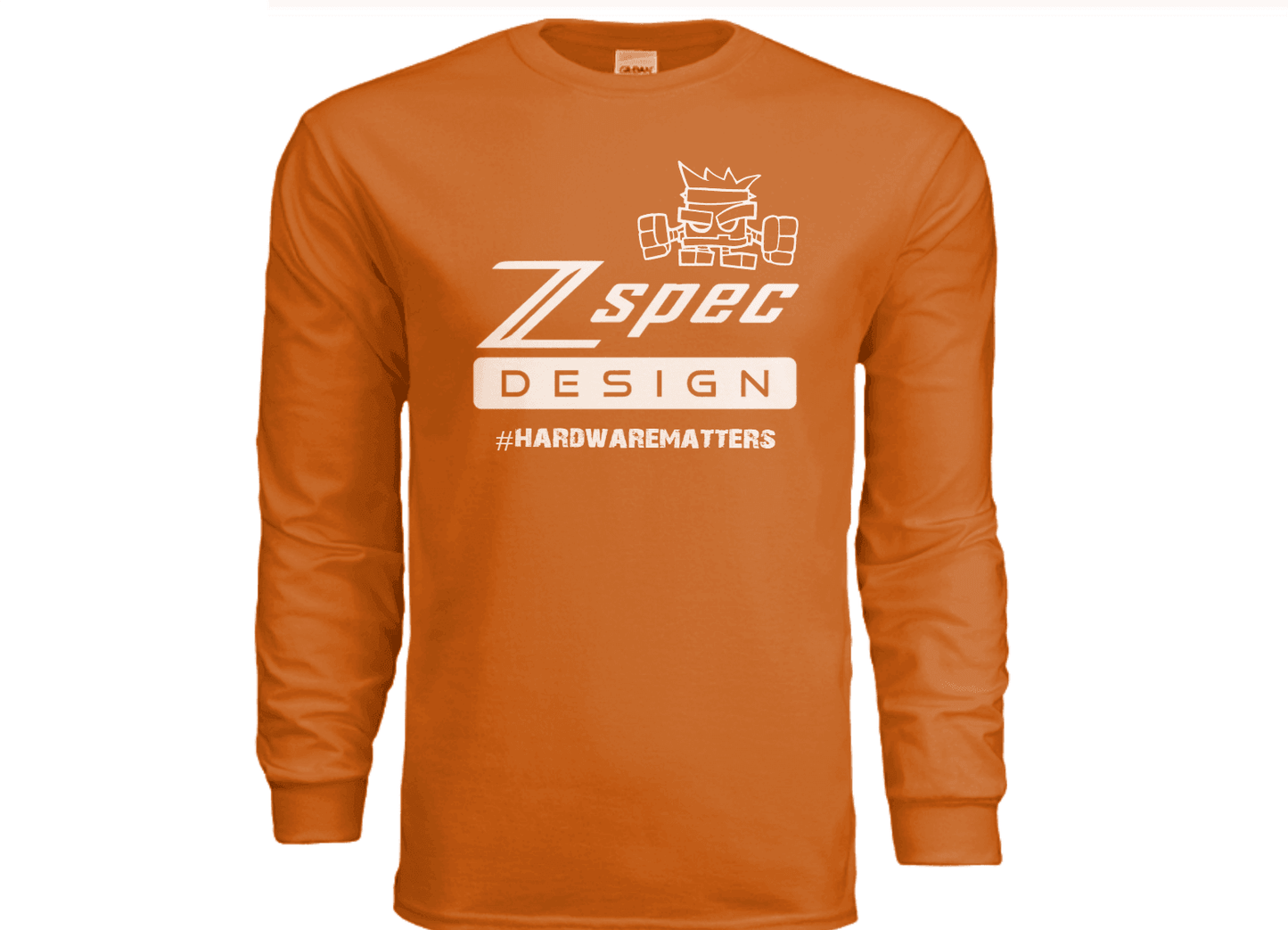 ZSPEC Long-Sleeve Cotton T-Shirt, Burnt Orange