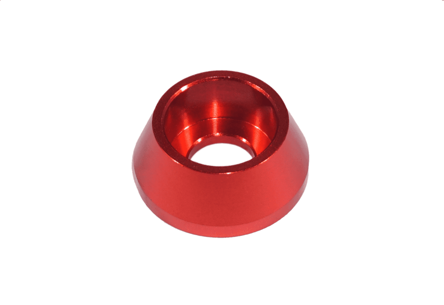 ZSPEC M10 Billet Angled Cup Finish Washers for SHSC Socket-Cap Fasteners, Billet, 10-Pack