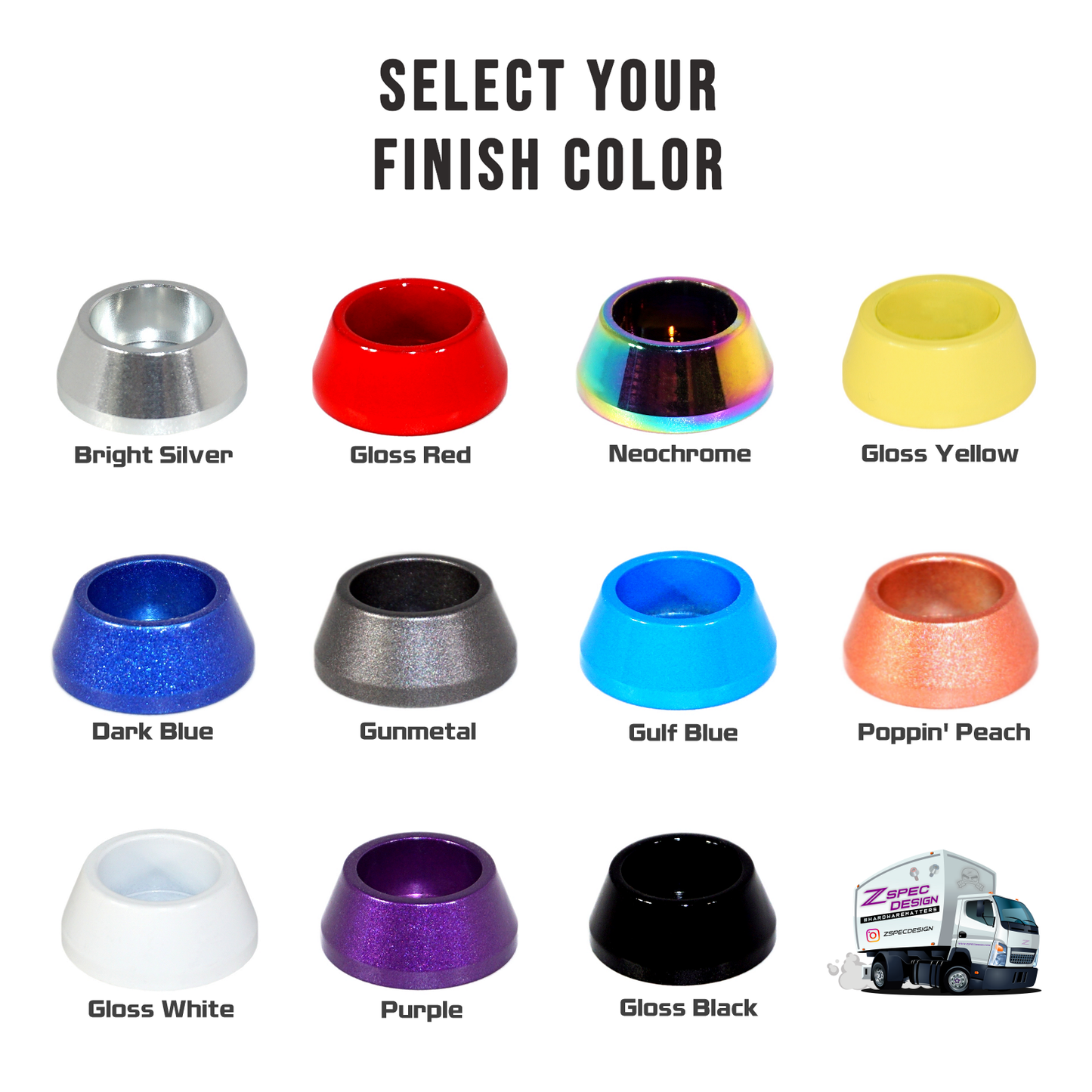 ZSPEC Body Kit Fastener, M5x20mm Stainless & Billet w/Rivet Nut, Per Each