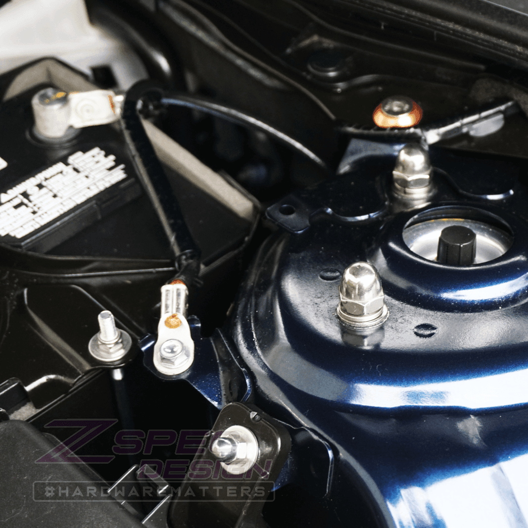 ZSPEC "Stage 3" Dress Up Bolts® Fastener Kit for '14-17 Mazda3 2.0L, Stainless & Billet