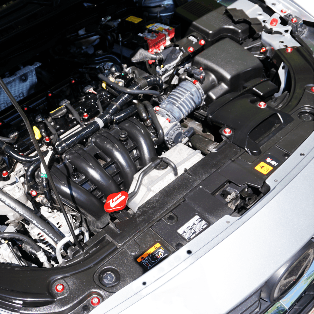 ZSPEC "Stage 3" Dress Up Bolts® Fastener Kit for '14-20 Mazda6 2.5L, Stainless & Billet