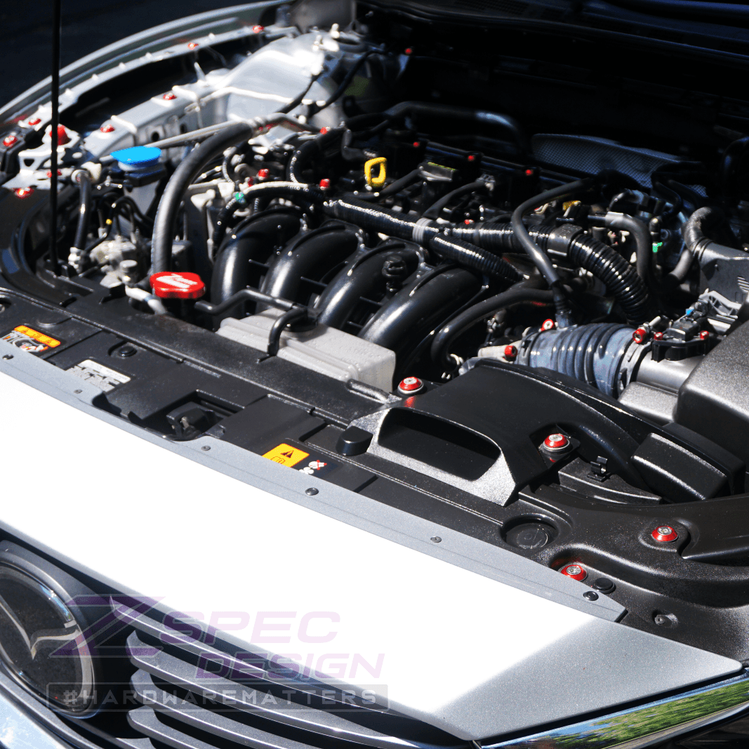 ZSPEC "Stage 3" Dress Up Bolts® Fastener Kit for '14-20 Mazda6 2.5L, Stainless & Billet