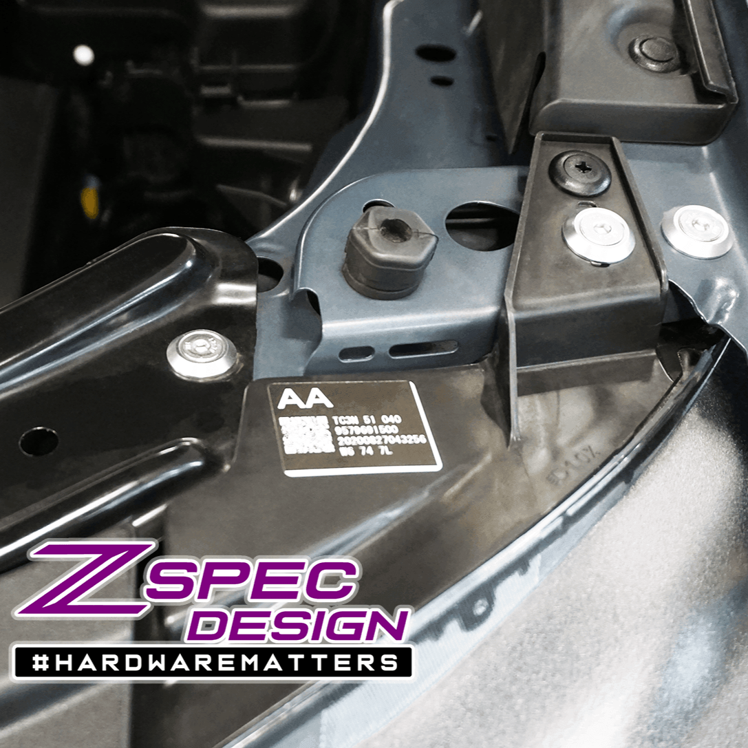 ZSPEC "Stage 1" Dress Up Bolts® Fastener Kit for '17-23 Mazda CX-5, Stainless & Billet