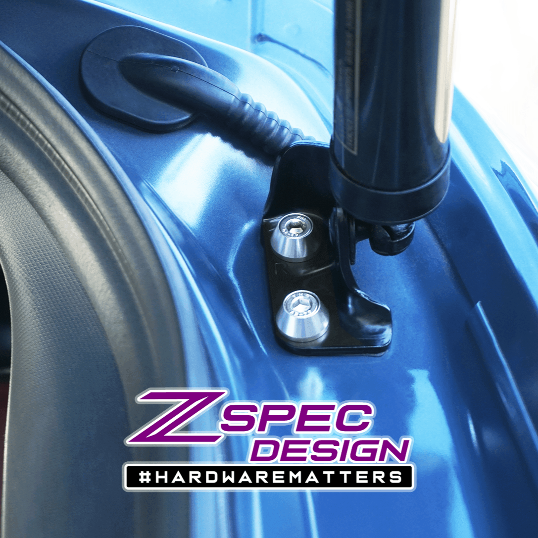 ZSPEC Dress Up Bolts® Hatch/Trunk-Area Fastener Kit for '17-23 Mazda CX-9, Stainless & Billet