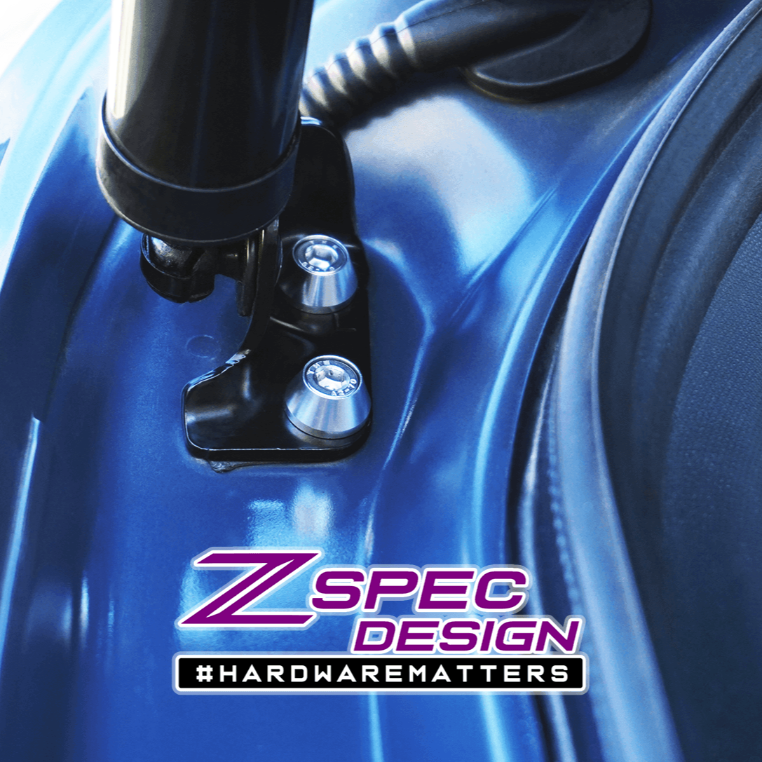 ZSPEC Dress Up Bolts® Trunk/Hatch Lift-Gate Fasteners for Mazda CX-3/CX-5/CX-9, Stainless & Billet