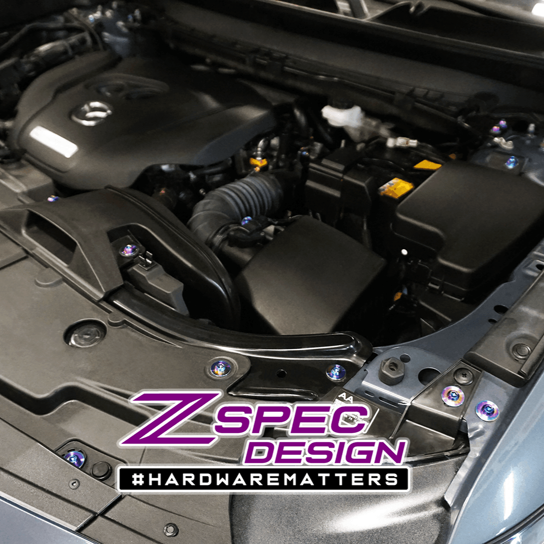 ZSPEC "Stage 2" Dress Up Bolts® Fastener Kit for '17-23 Mazda CX-5, Titanium