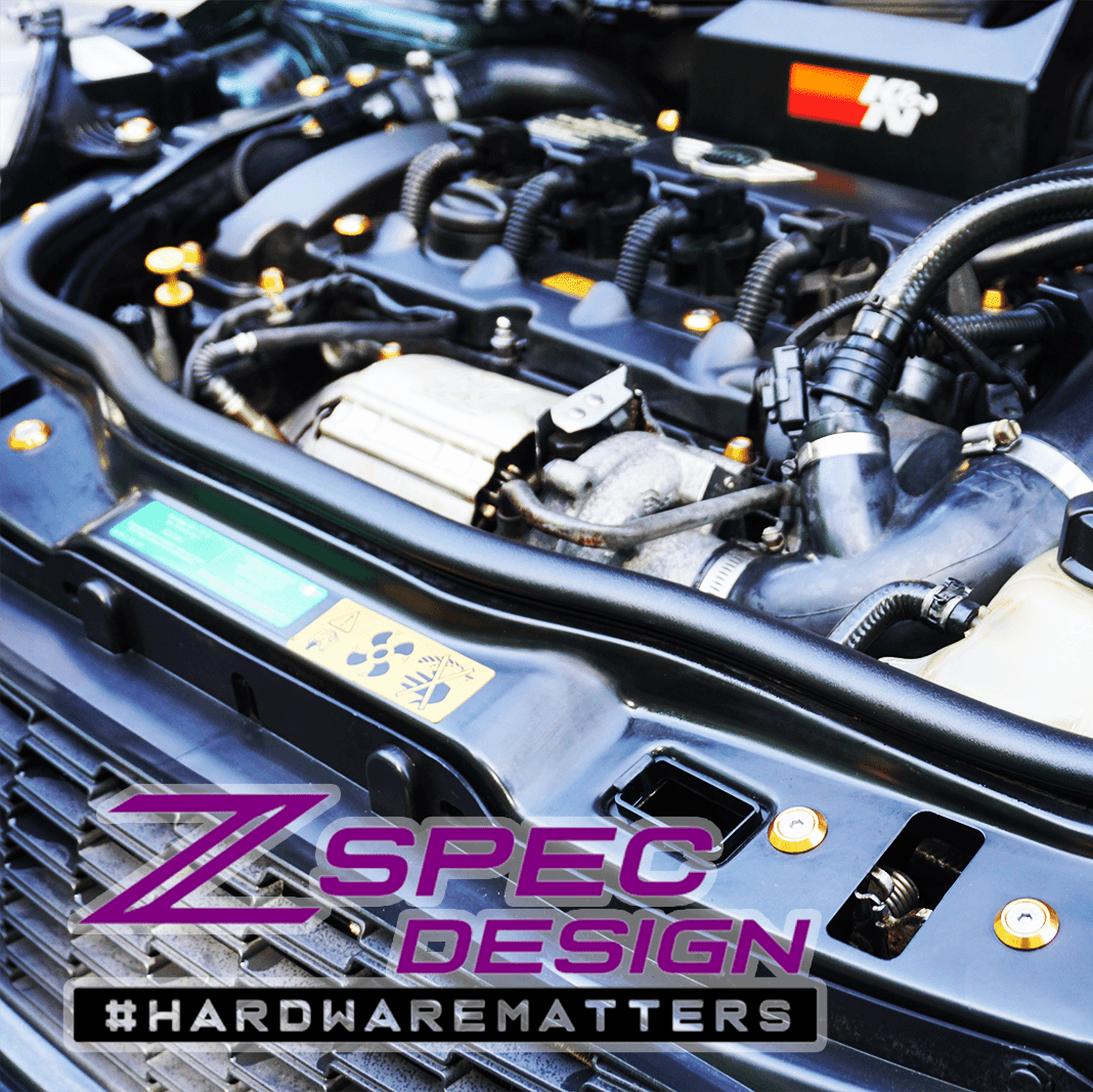 ZSPEC "Stage 3" Dress Up Bolts® Fastener Kit for '06-13 Mini R56 Hatch/Hard-Top, Stainless & Billet