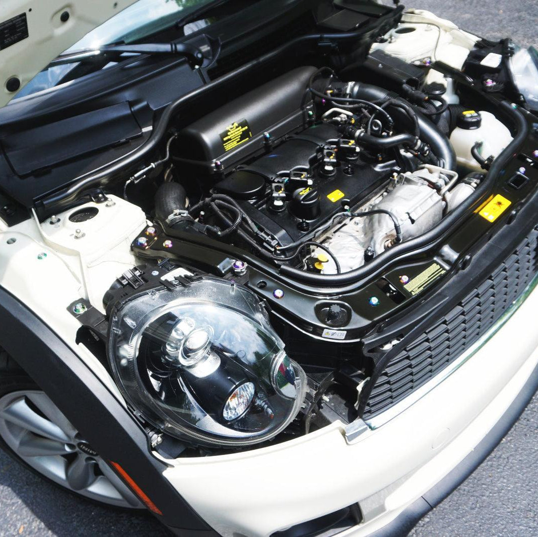 ZSPEC "Stage 3" Dress Up Bolts® Fastener Kit for '09-17 Mini R57 Convertible, Stainless & Billet