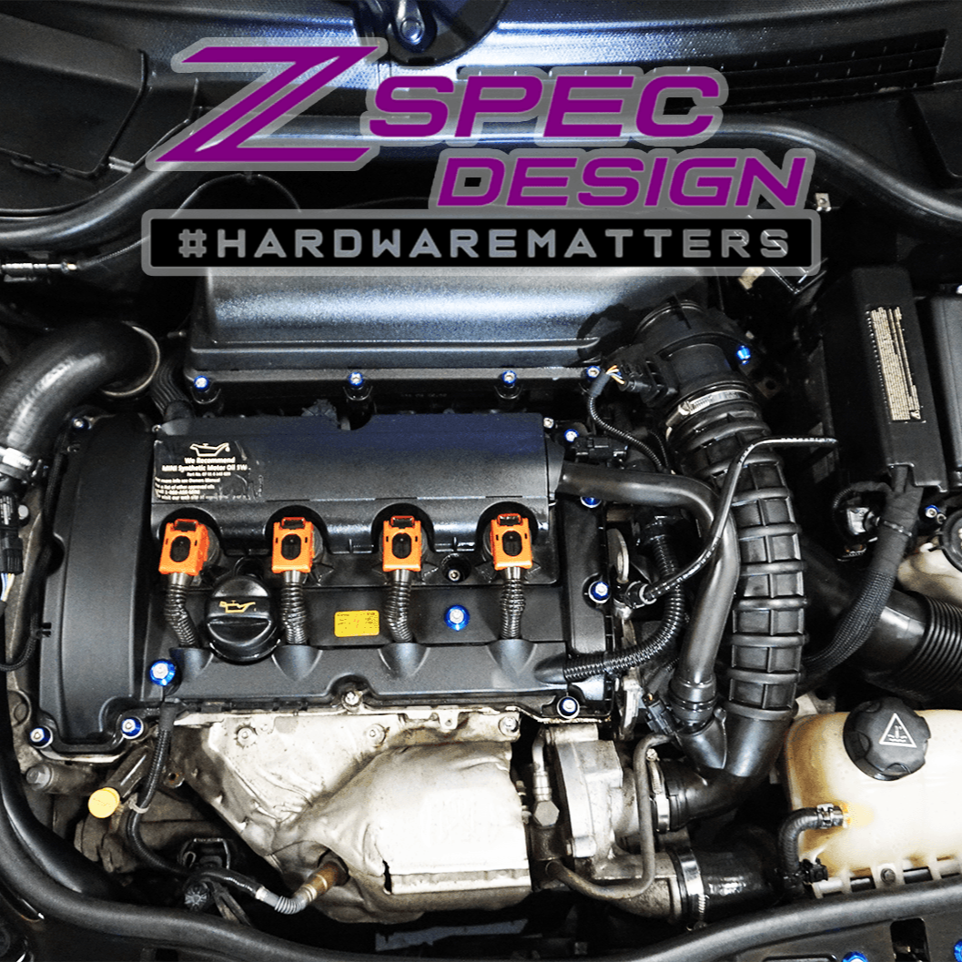 ZSPEC "Stage 3" Dress Up Bolts® Fastener Kit for '07-14 Mini Clubman R55, Stainless & Billet