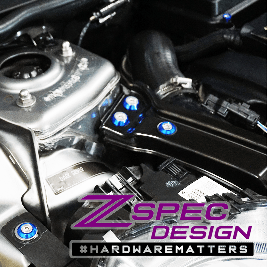 ZSPEC "Stage 3" Dress Up Bolts® Fastener Kit for '07-14 Mini Clubman R55, Stainless & Billet