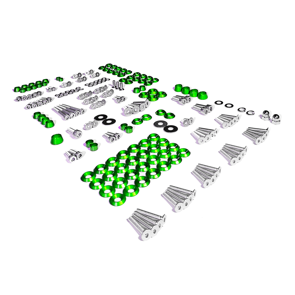 ZSPEC Stage-3 Dress Up Bolts® Fastener Kit for '05-14 Ford Mustang V8 S197, Stainless & Billet