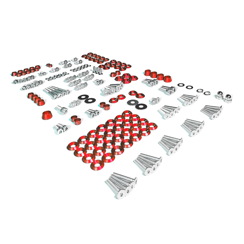 ZSPEC Stage-3 Dress Up Bolts® Fastener Kit for '05-14 Ford Mustang V8 S197, Stainless & Billet