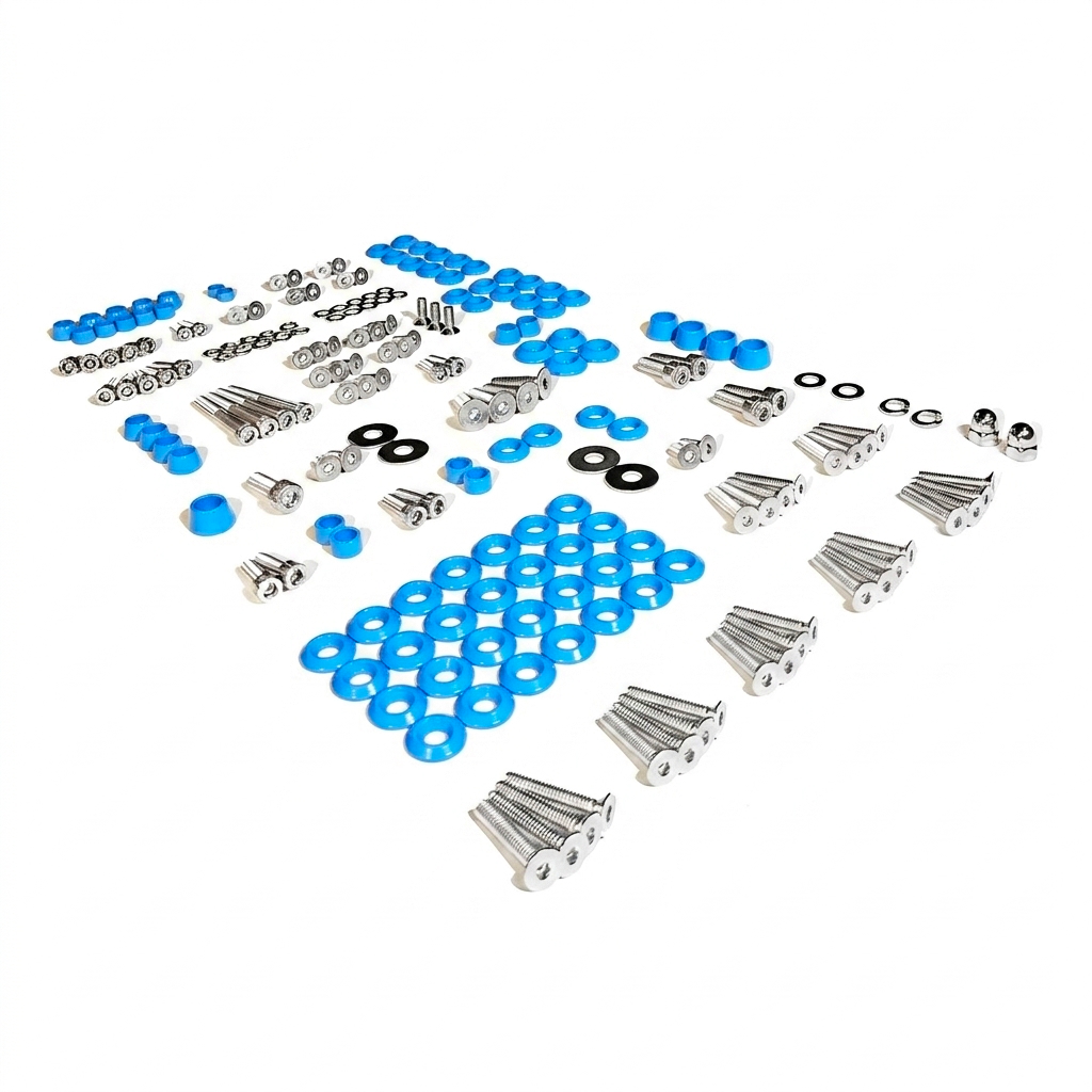 ZSPEC Stage-3 Dress Up Bolts® Fastener Kit for '05-14 Ford Mustang V8 S197, Stainless & Billet