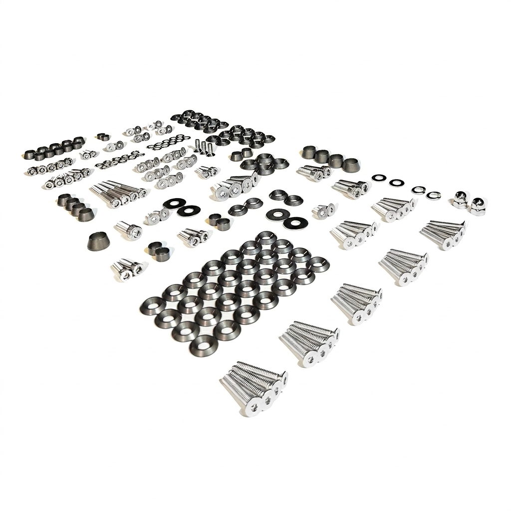 ZSPEC Stage-3 Dress Up Bolts® Fastener Kit for '05-14 Ford Mustang V8 S197, Stainless & Billet