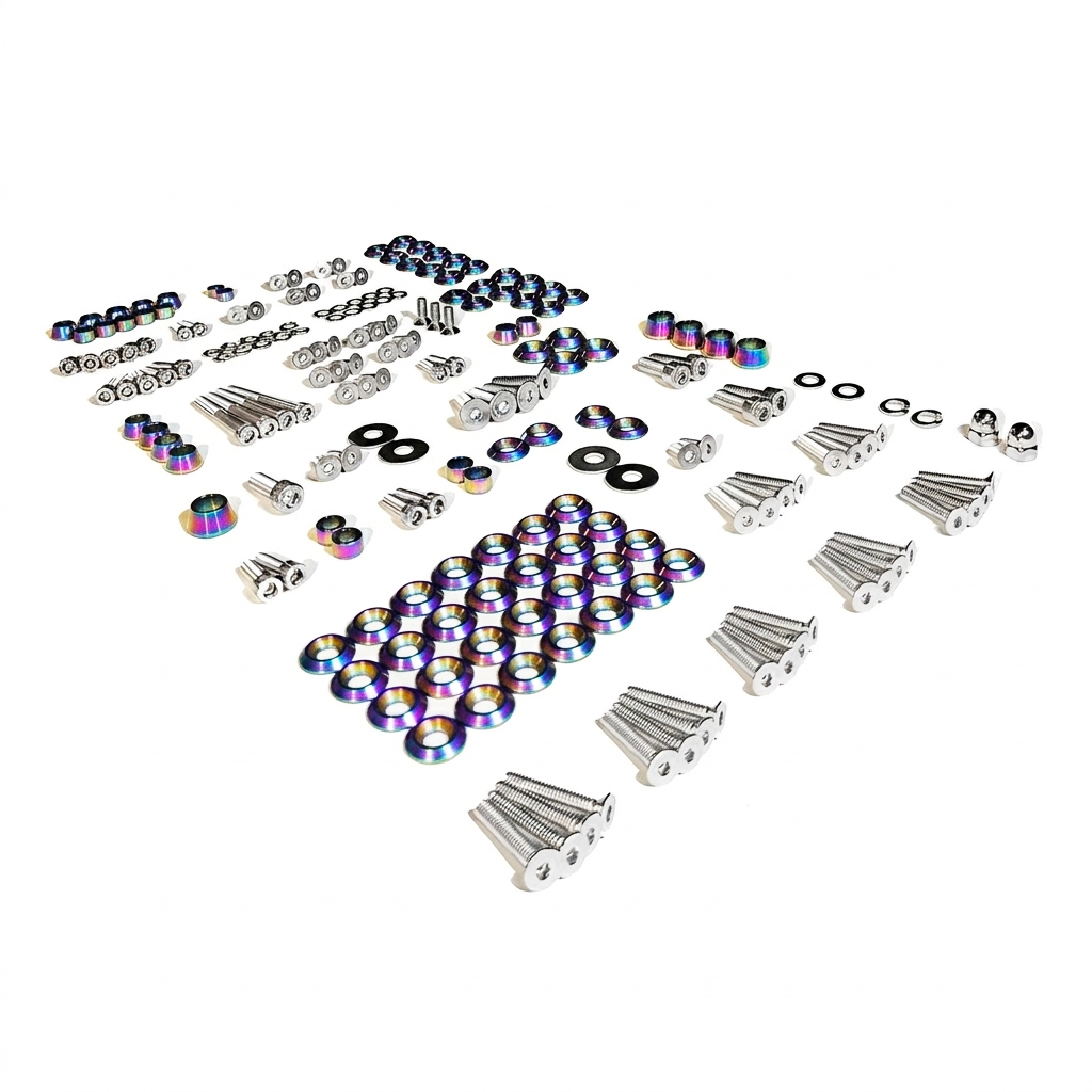 ZSPEC Stage-3 Dress Up Bolts® Fastener Kit for '05-14 Ford Mustang V8 S197, Stainless & Billet