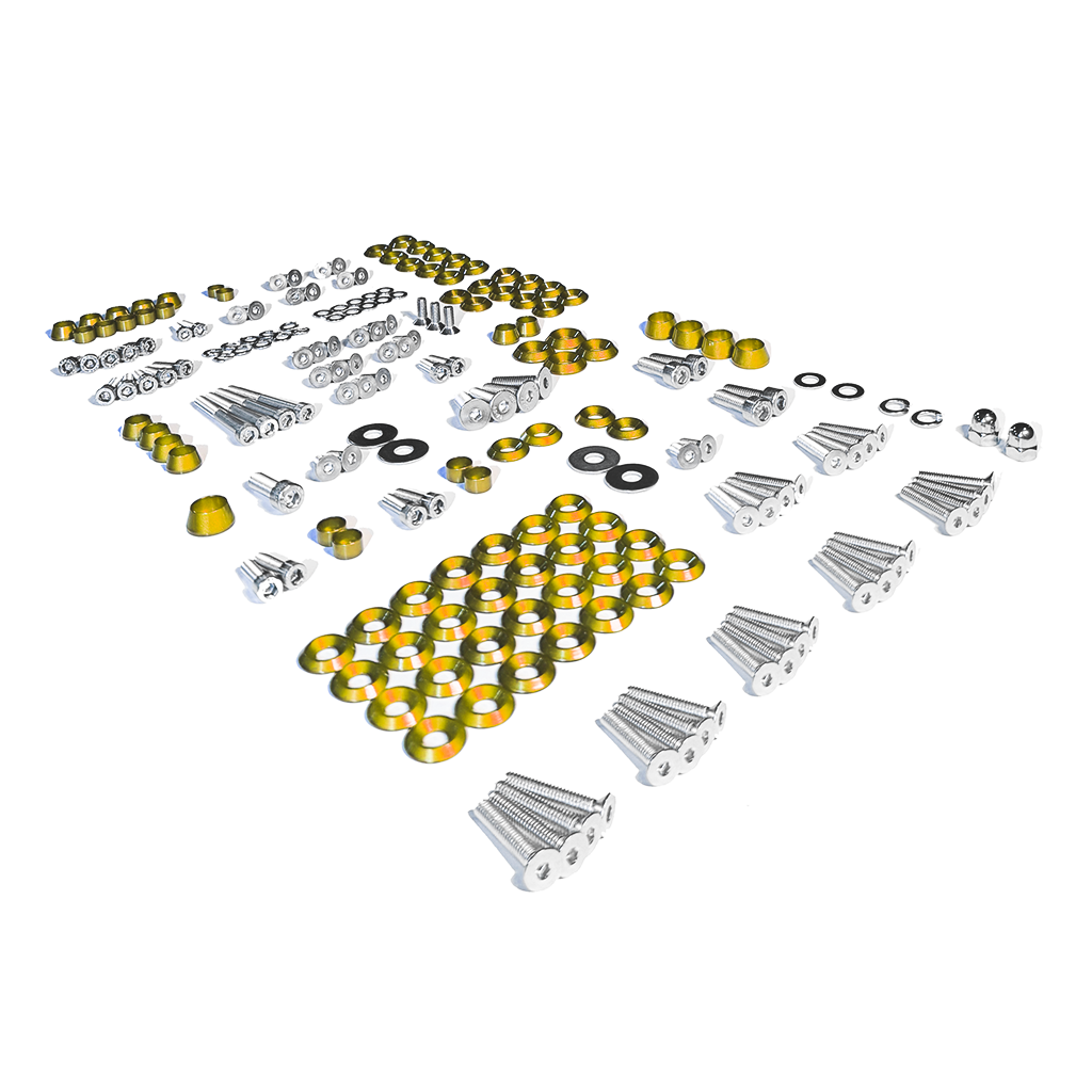 ZSPEC Stage-3 Dress Up Bolts® Fastener Kit for '05-14 Ford Mustang V8 S197, Stainless & Billet