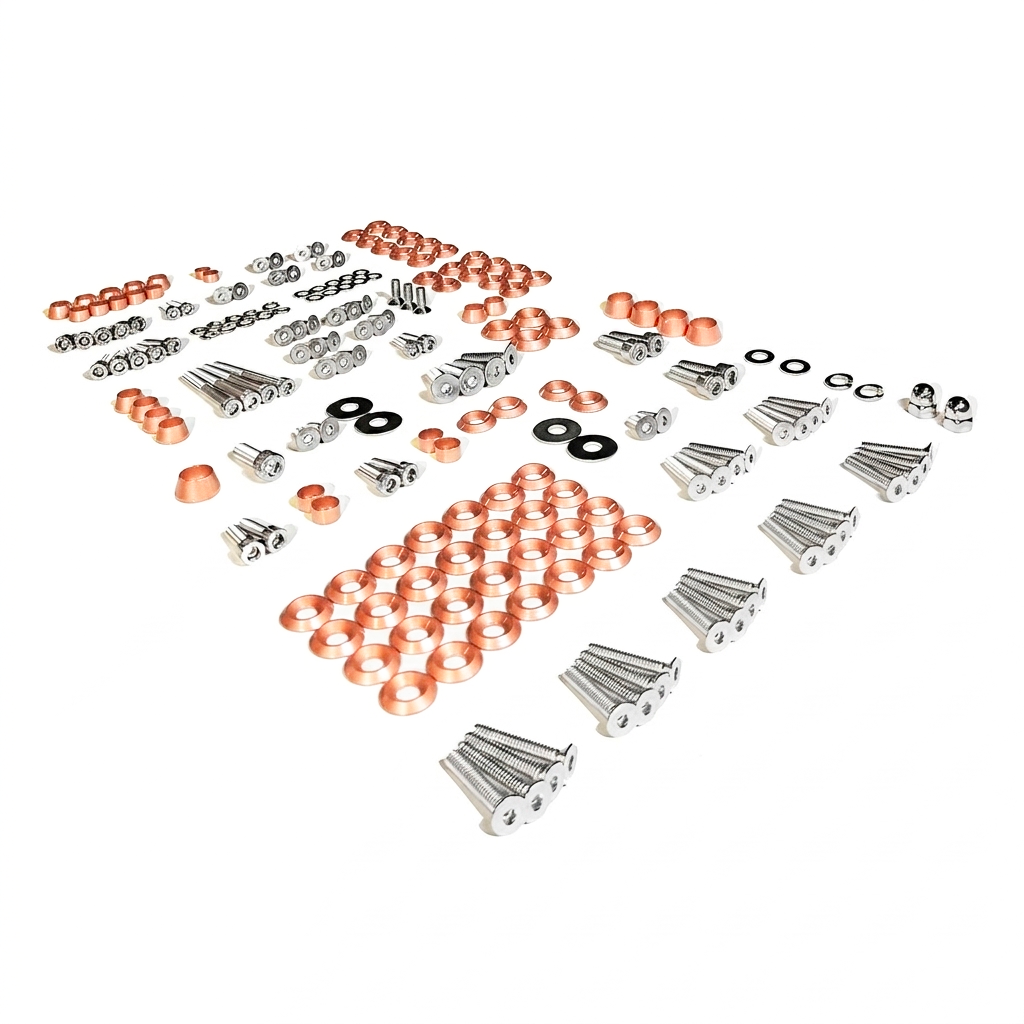 ZSPEC Stage-3 Dress Up Bolts® Fastener Kit for '05-14 Ford Mustang V8 S197, Stainless & Billet