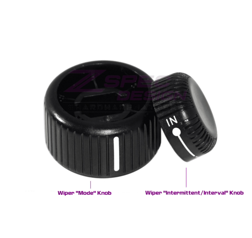 ZSPEC LHD Wiper Control Knobs for '90+ Nissan 300zx Z32, Mode & Interval Knobs