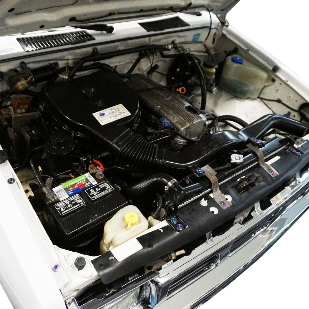 ZSPEC "Stage 2" Engine Bay Fastener Kit for Nissan Hardbody D21 Pickup Truck, Titanium