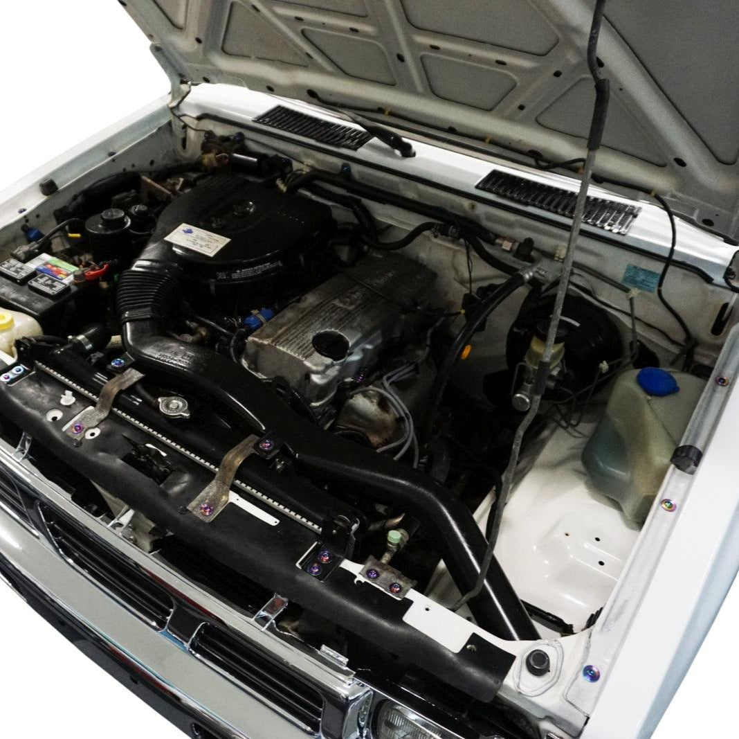 ZSPEC "Stage 2" Engine Bay Fastener Kit for Nissan Hardbody D21 Pickup Truck, Titanium