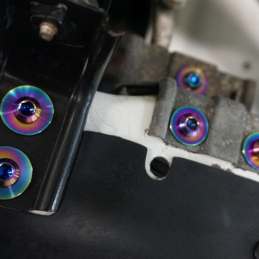 ZSPEC "Stage 2" Engine Bay Fastener Kit for Nissan Hardbody D21 Pickup Truck, Titanium