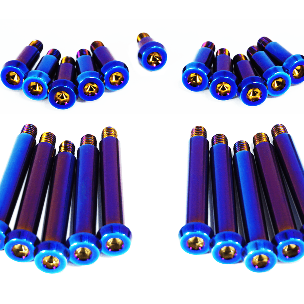 ZSPEC Shoulder-Bolt Timing Covers Fasteners w/ Bushings, Nissan 300zx Z32, Titanium