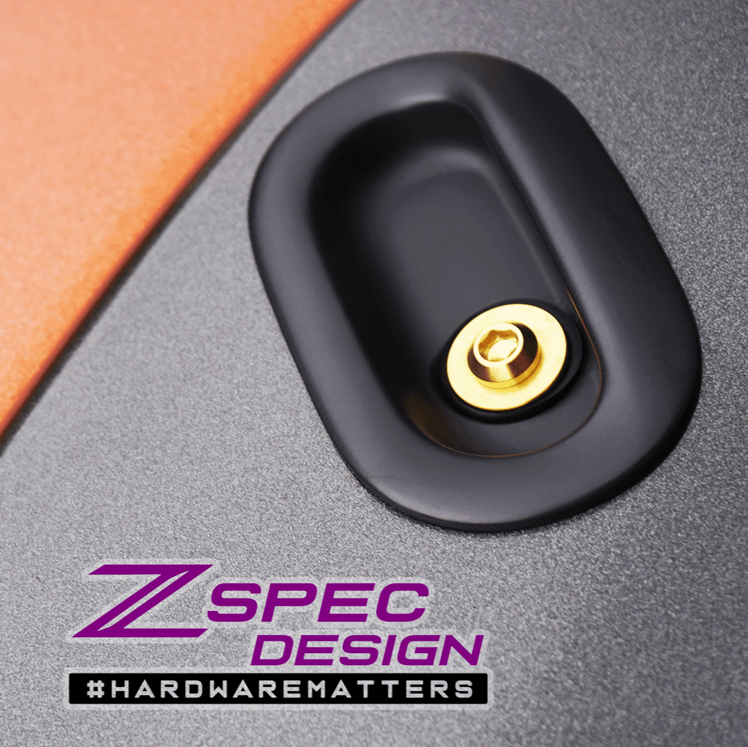 ZSPEC Convertible Deck Catch Fasteners for '93-96 Nissan 300zx, Titanium