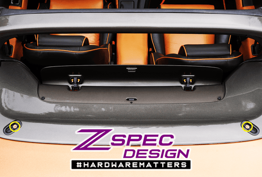 ZSPEC Convertible Deck Catch Fasteners for '93-96 Nissan 300zx, Titanium