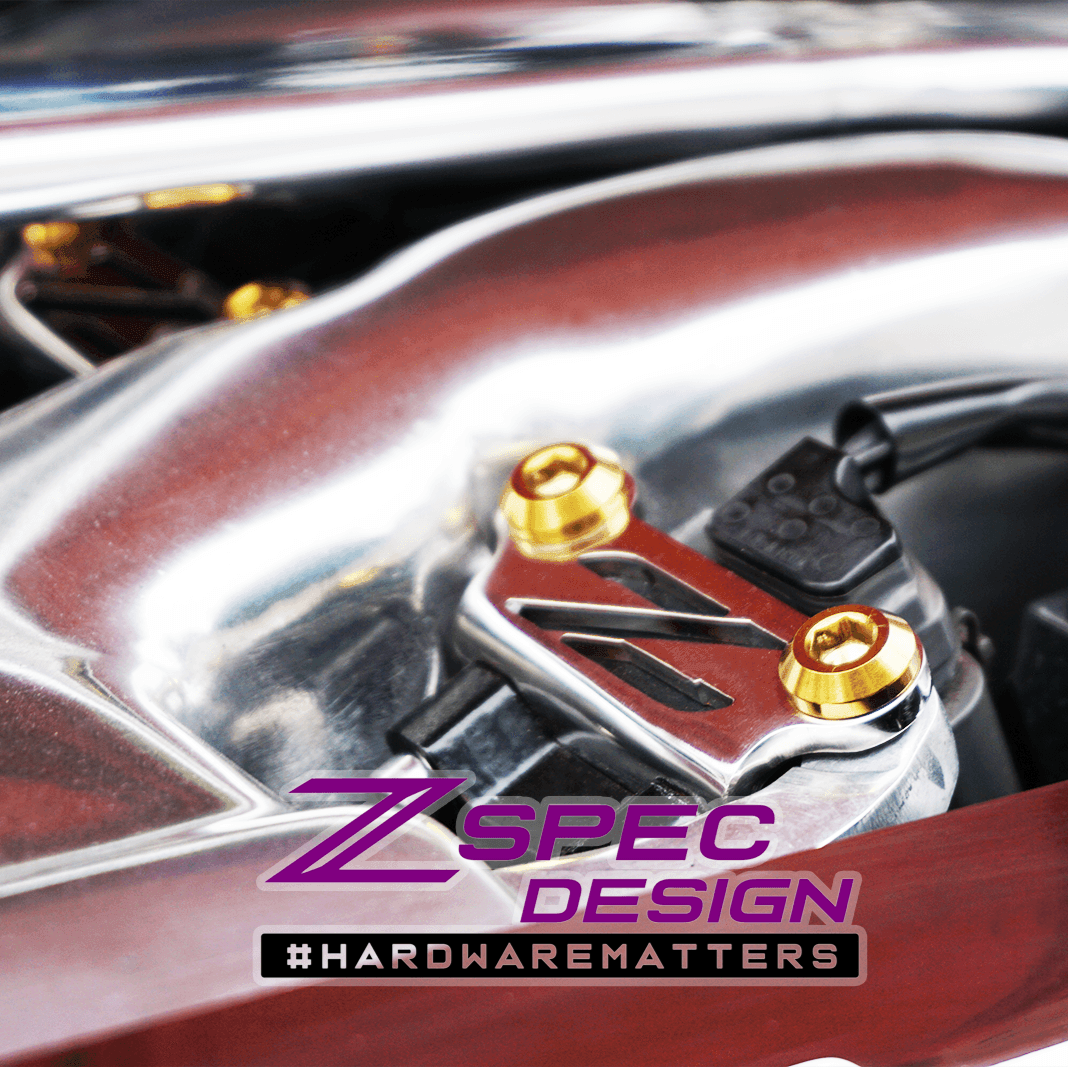 ZSPEC Coil Brackets Dress Up Bolts® Fastener Kit for 300zx Z32, Titanium