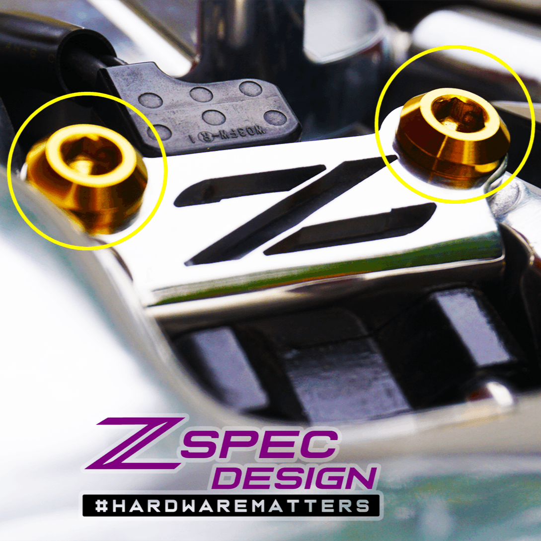 ZSPEC Coil Brackets Dress Up Bolts® Fastener Kit for 300zx Z32, Titanium