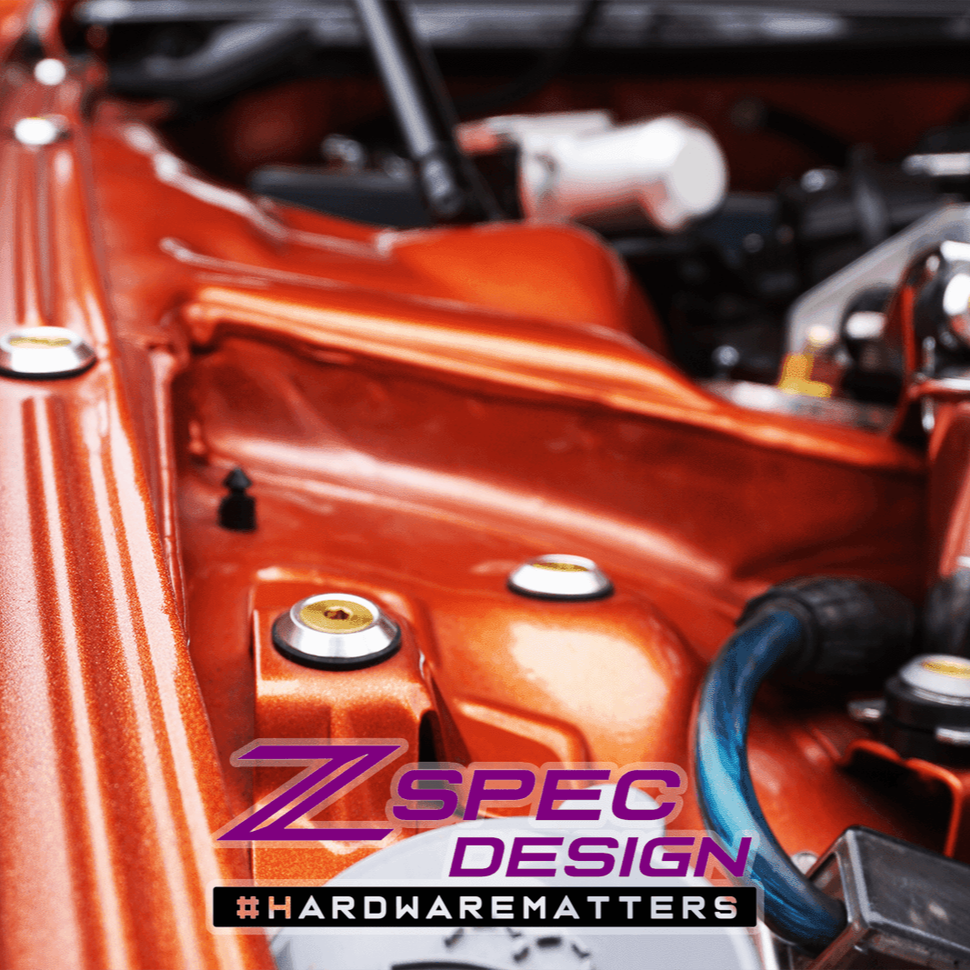 ZSPEC "Stage 2" Dress Up Bolts® Kit for Nissan 300zx Z32, Titanium & Billet