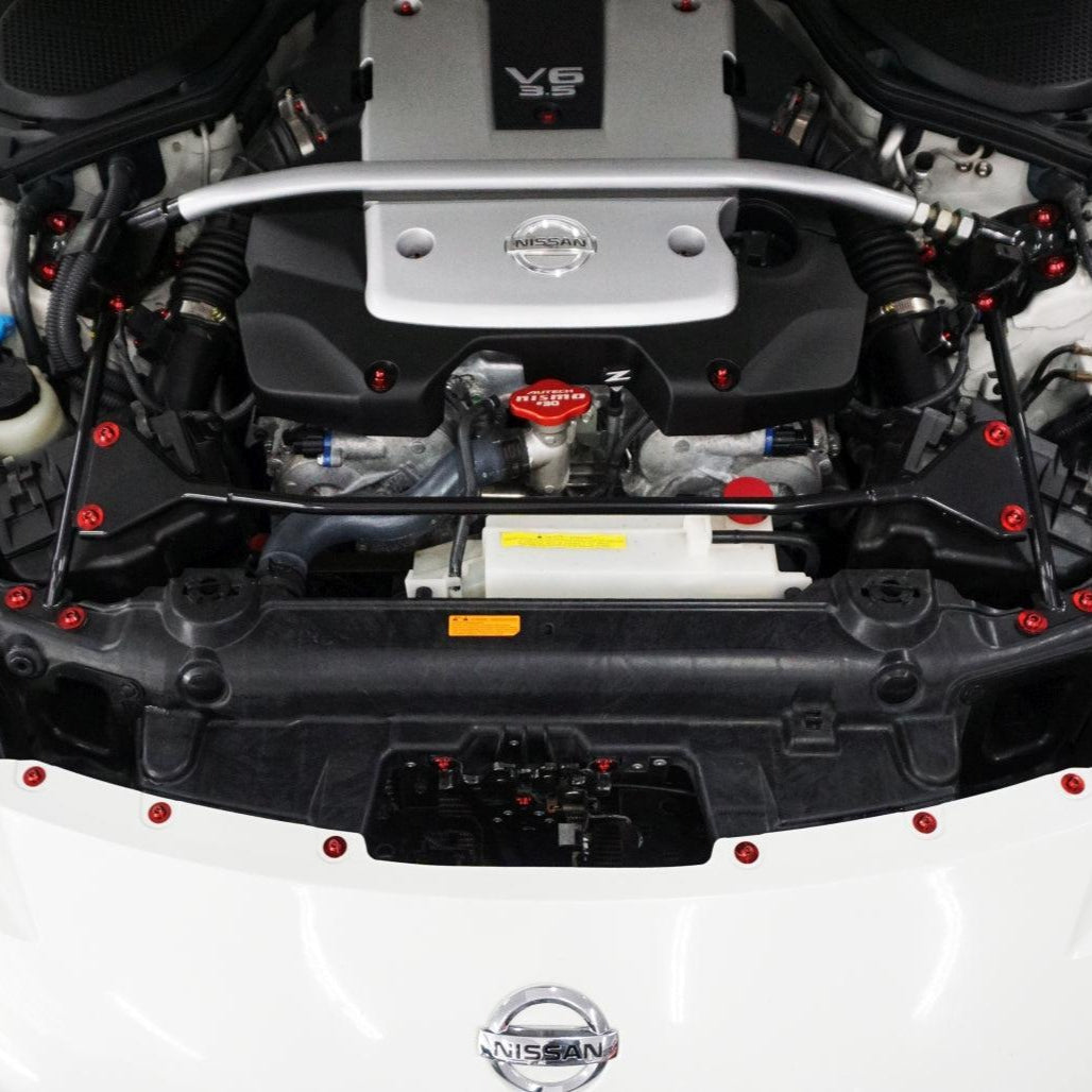 ZSPEC Plastic-Clips Replacement Kit for '03-09 Nissan 350z Z33, Grade-5 Titanium