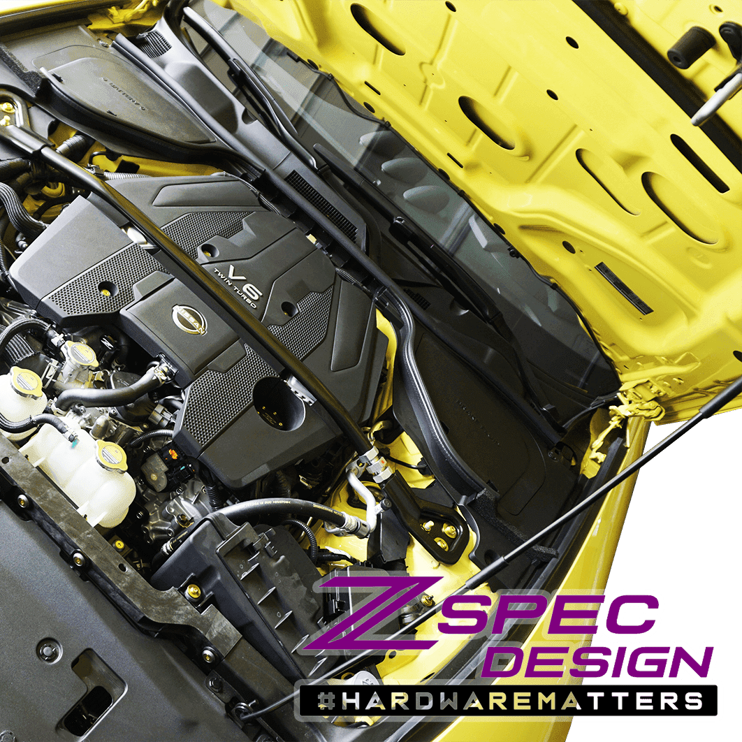 ZSPEC "Stage 2" Dress Up Bolts® Hardware Kit for Nissan Z RZ34, Titanium & Billet