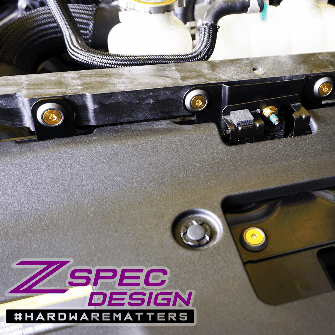 ZSPEC "Stage 2" Dress Up Bolts® Hardware Kit for Nissan Z RZ34, Titanium & Billet