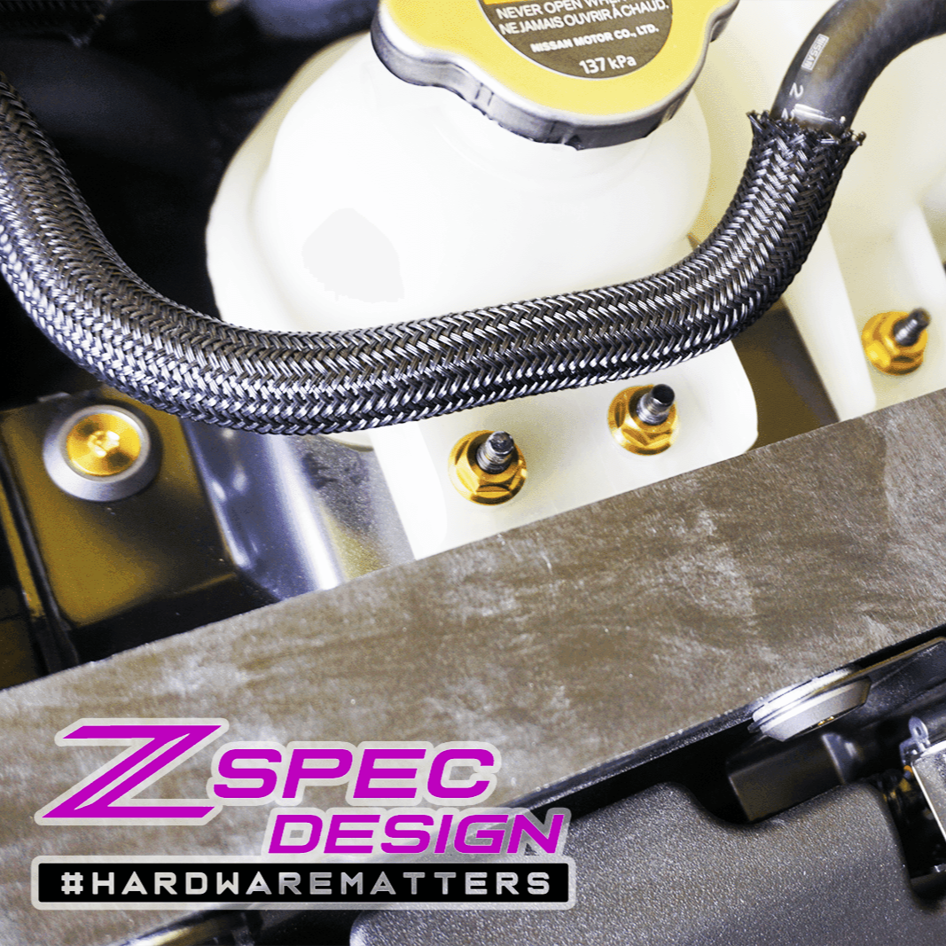 ZSPEC "Stage 2" Dress Up Bolts® Hardware Kit for Nissan Z RZ34, Titanium & Billet