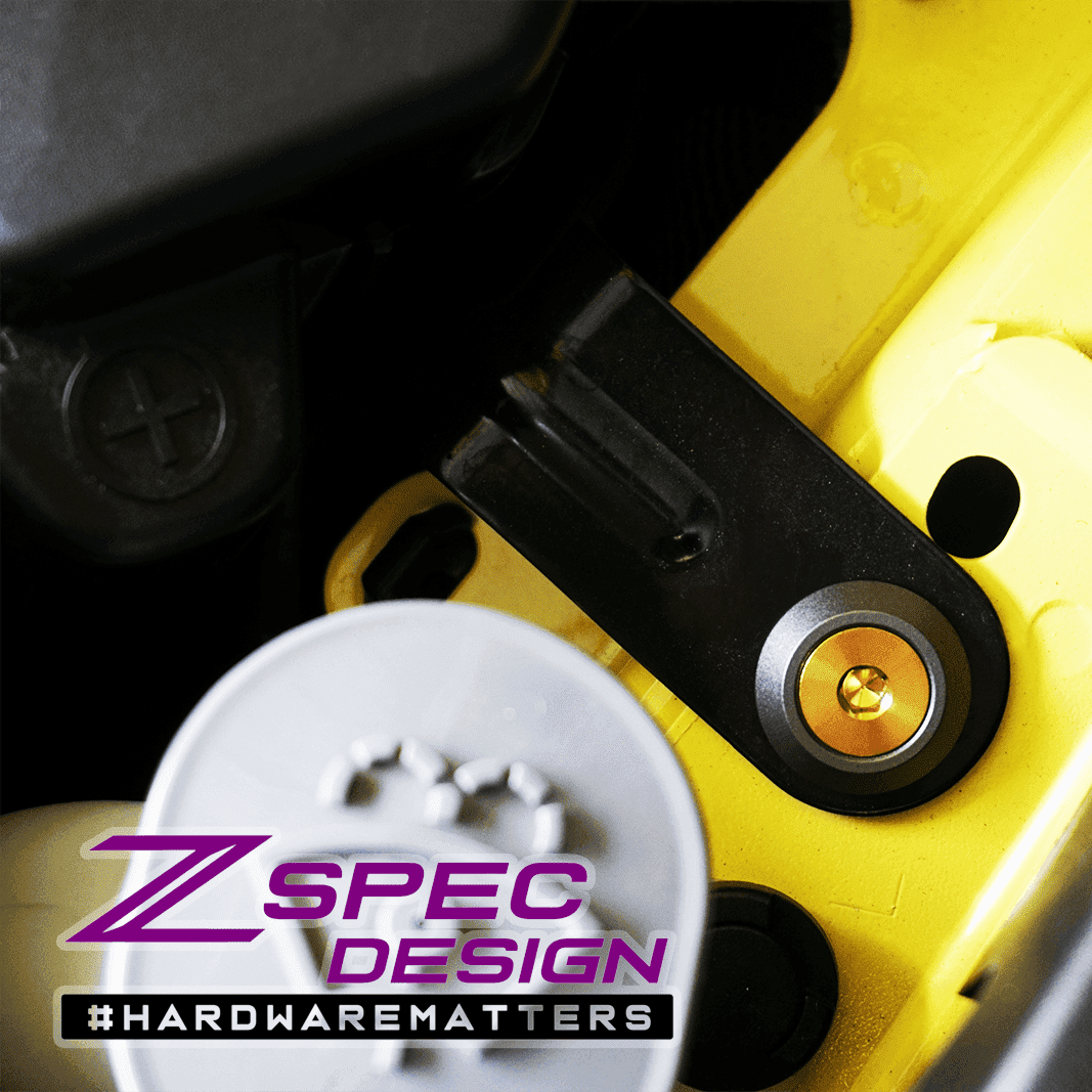 ZSPEC "Stage 2" Dress Up Bolts® Hardware Kit for Nissan Z RZ34, Titanium & Billet