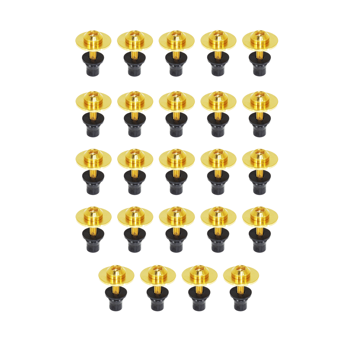 ZSPEC Plastic-Clips Replacement Kit for '03-09 Nissan 350z Z33, Grade-5 Titanium