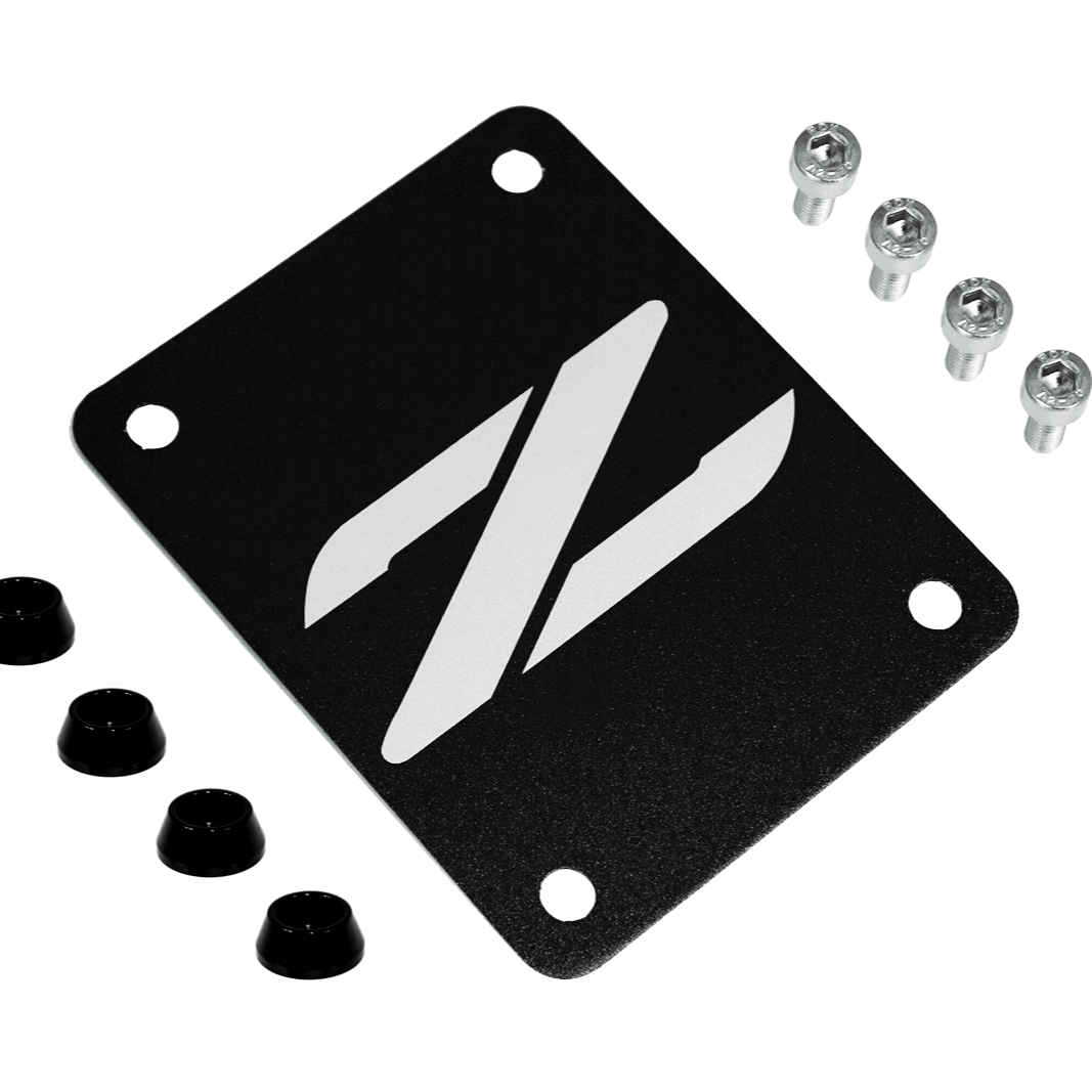 ZSPEC Black PTU Holes Cover Plate for Z32 300zx, Billet