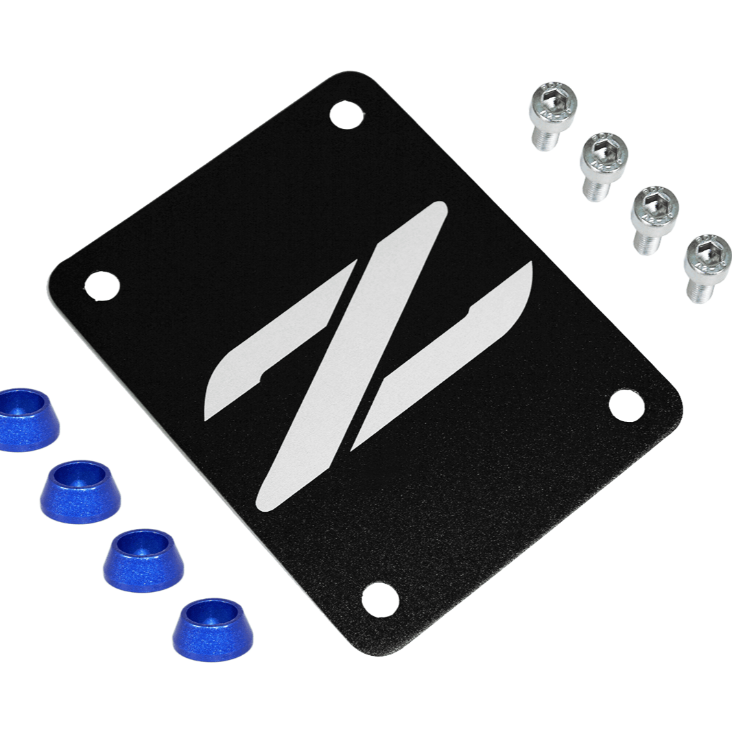 ZSPEC Black PTU Holes Cover Plate for Z32 300zx, Billet