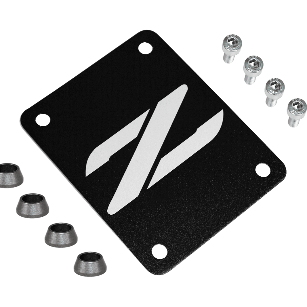 ZSPEC Black PTU Holes Cover Plate for Z32 300zx, Billet