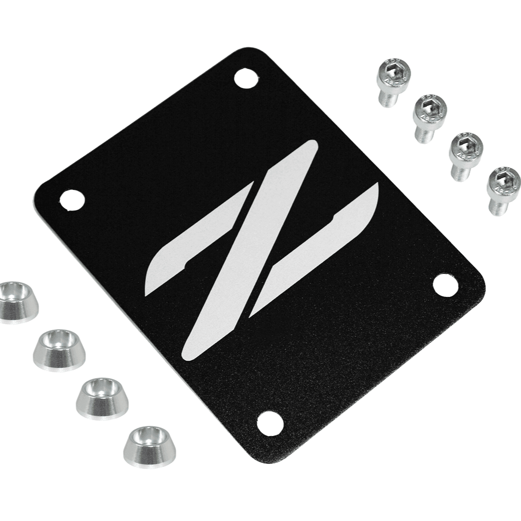 ZSPEC Black PTU Holes Cover Plate for Z32 300zx, Billet