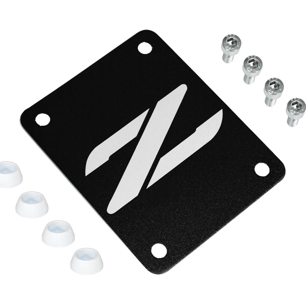 ZSPEC Black PTU Holes Cover Plate for Z32 300zx, Billet