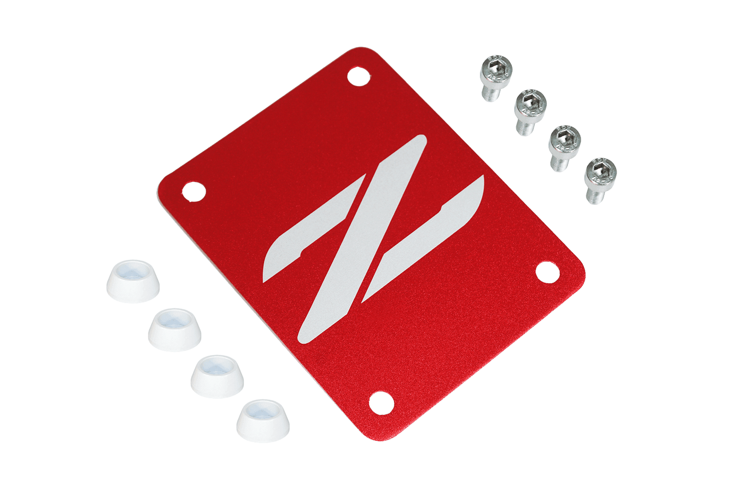 ZSPEC Red PTU Holes Cover Plate for Z32 300zx, Billet