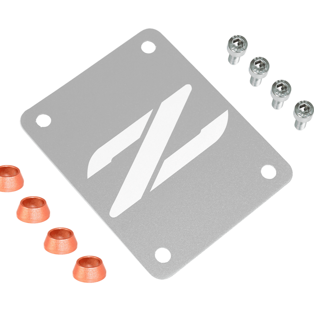 ZSPEC Silver PTU Holes Cover Plate for Z32 300zx, Billet