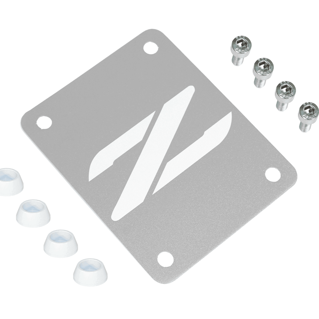 ZSPEC Silver PTU Holes Cover Plate for Z32 300zx, Billet
